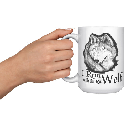 Run with the Wolves 15oz Mug