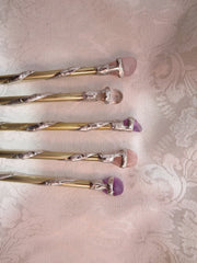 Custom Brass Soldered Crystal Wand, Pagan Wiccan Magic Ritual Tools Custom Brass Soldered Crystal Wand, Pagan Wiccan Magic Ritual Tools