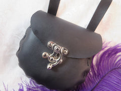 Black Leather Belt Bag Black Leather Belt Bag