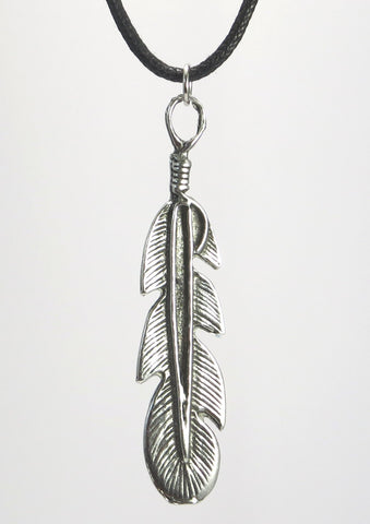 Feather Pewter Pendant Necklace Feather Pewter Pendant Necklace