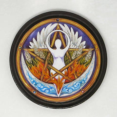 Wiccan Elemental Goddess Pentacle Altar Plaque Wiccan Elemental Goddess Pentacle Altar Plaque