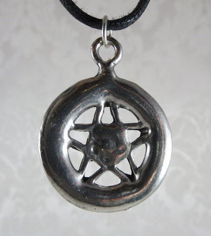 Pewter Pentacle Back