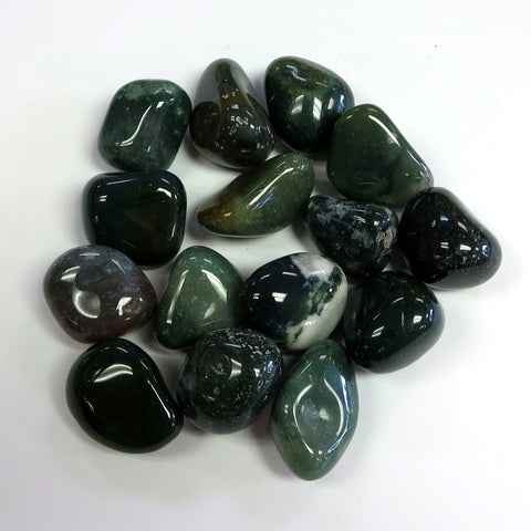 Tumbled Moss Agate Tumbled Moss Agate