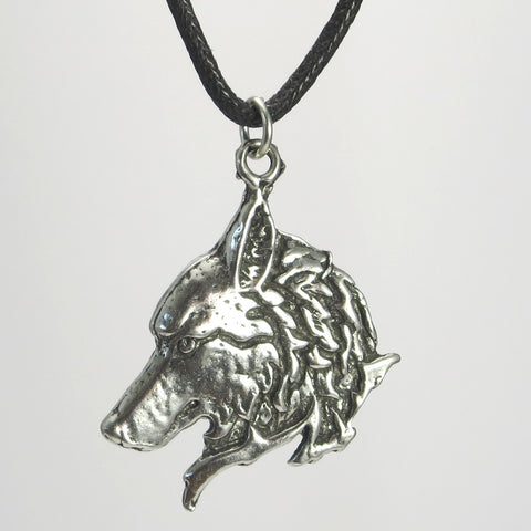 Mystic Wolf Pewter Pendant Necklace Mystic Wolf Pewter Pendant Necklace