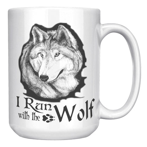 Run with the Wolves 15oz Mug