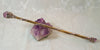 Amethyst and Brass Soldered Crystal Wand