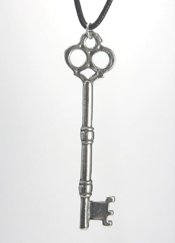 Key Pewter Pendant Necklace