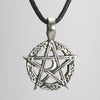 Celtic Moon Pentacle Pewter Pendant Necklace