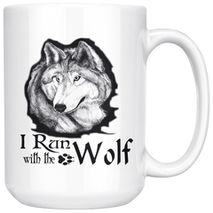 Run With The Wolf 15oz Mug